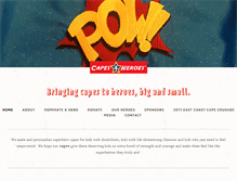 Tablet Screenshot of capes4heroes.com